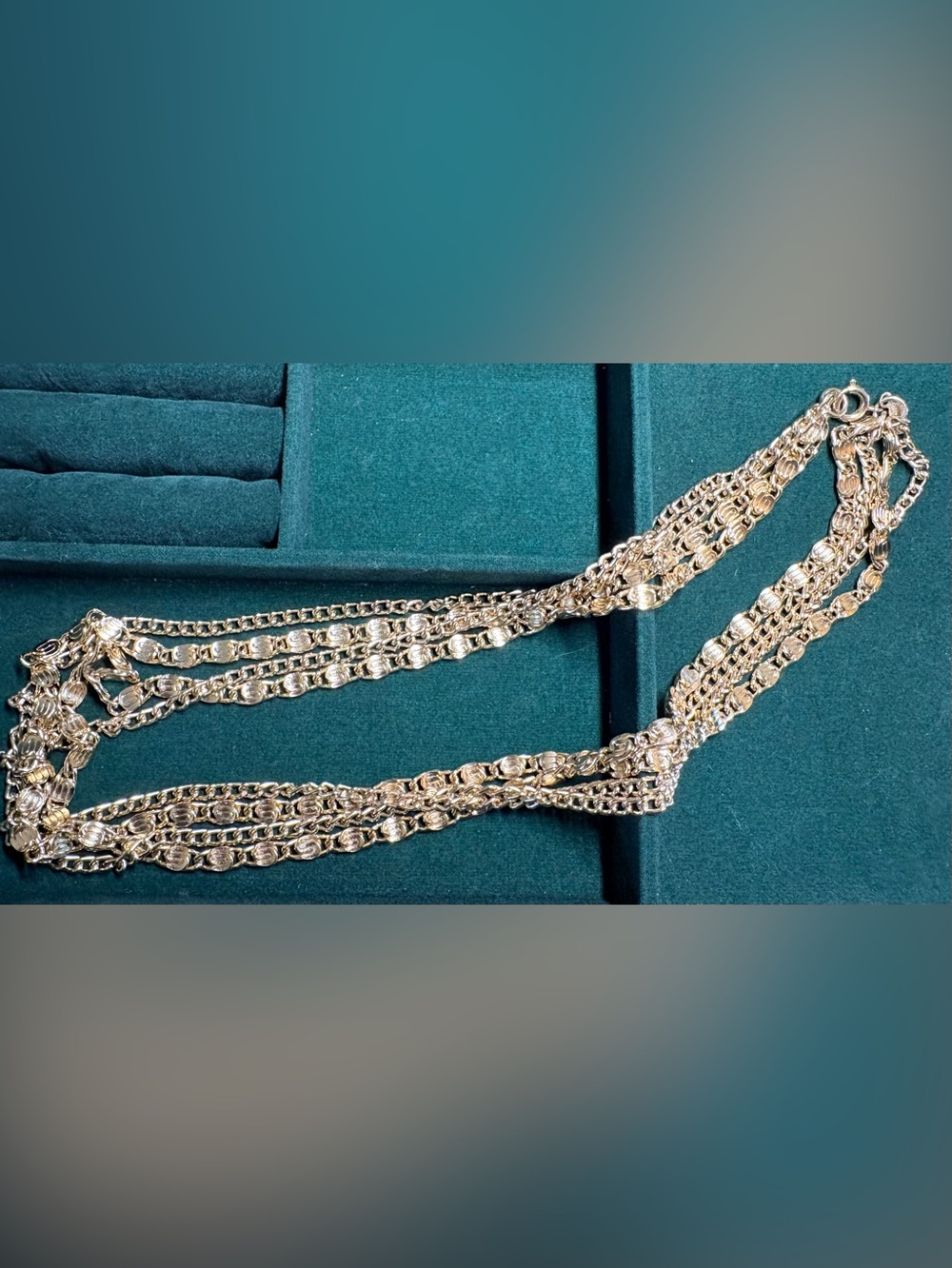 Sarah Coventry Gold-Tone Multi-Strand Chain Necklace - Vintage